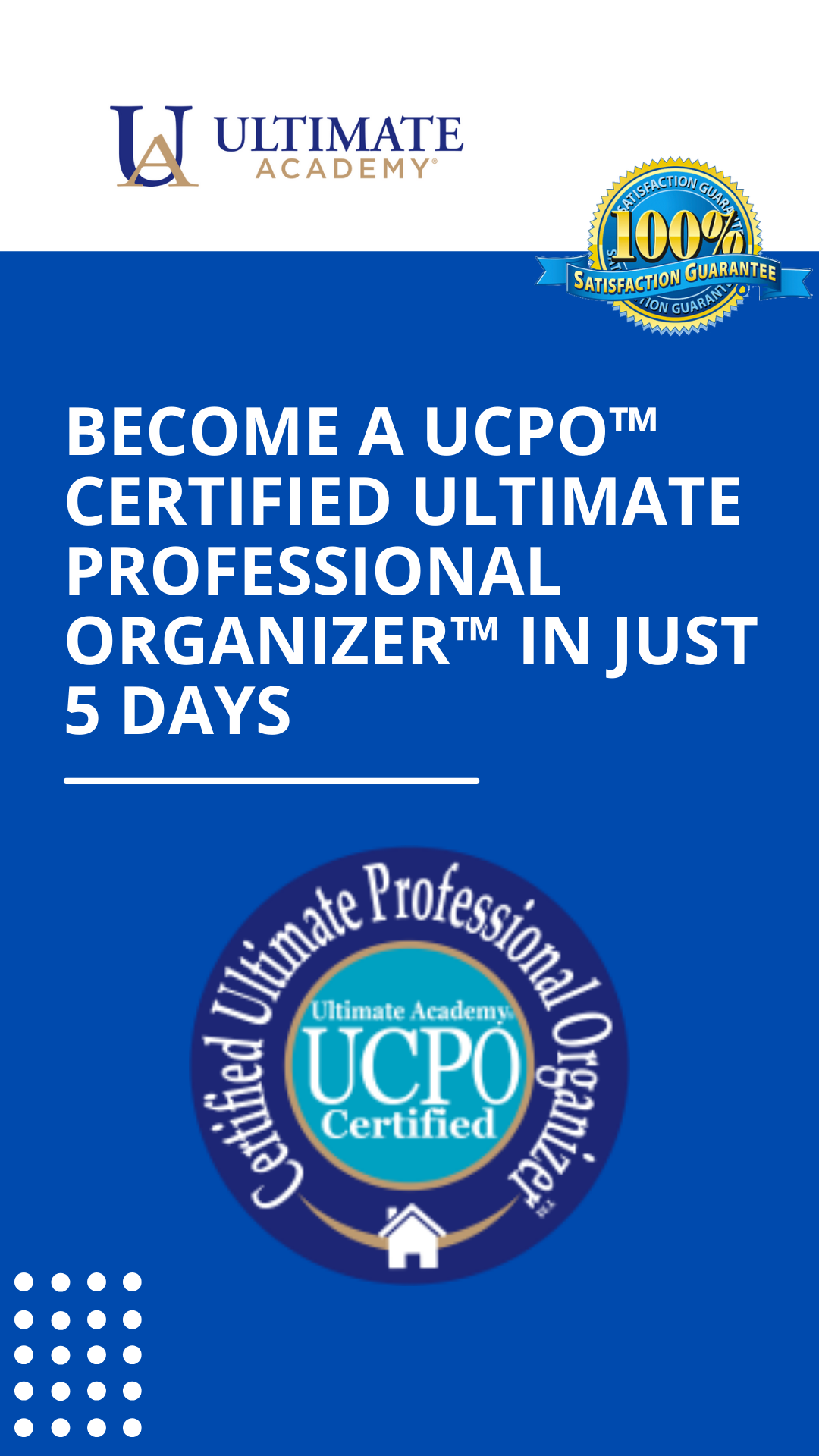 Organizing jobs certification Ultimate Academy