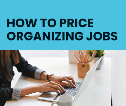 how to price organizing jobs